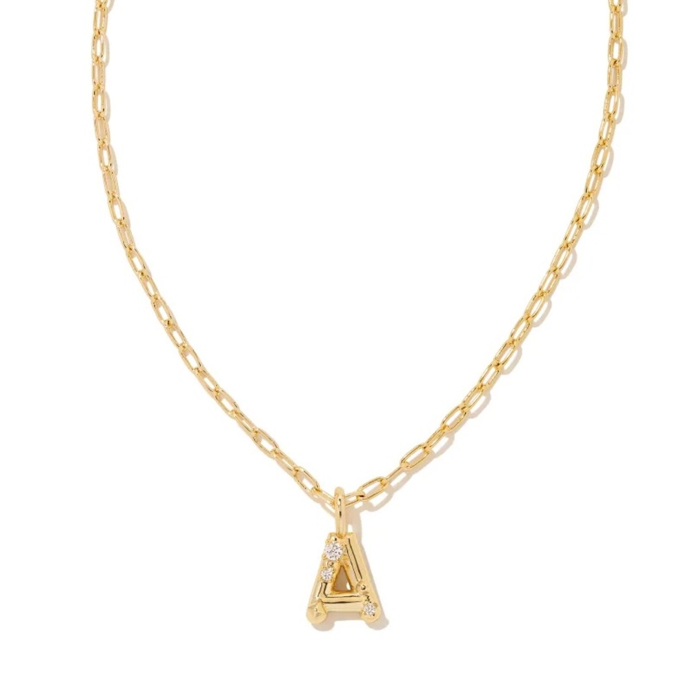 Kendra Scott Crystal Letter Initial Necklace